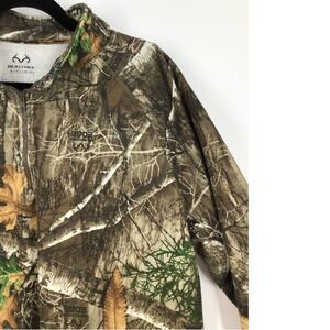 Realtree Edge Camo Quarter Zip Pullover Mock Neck Long Sleeve Top XL/XG 46-48